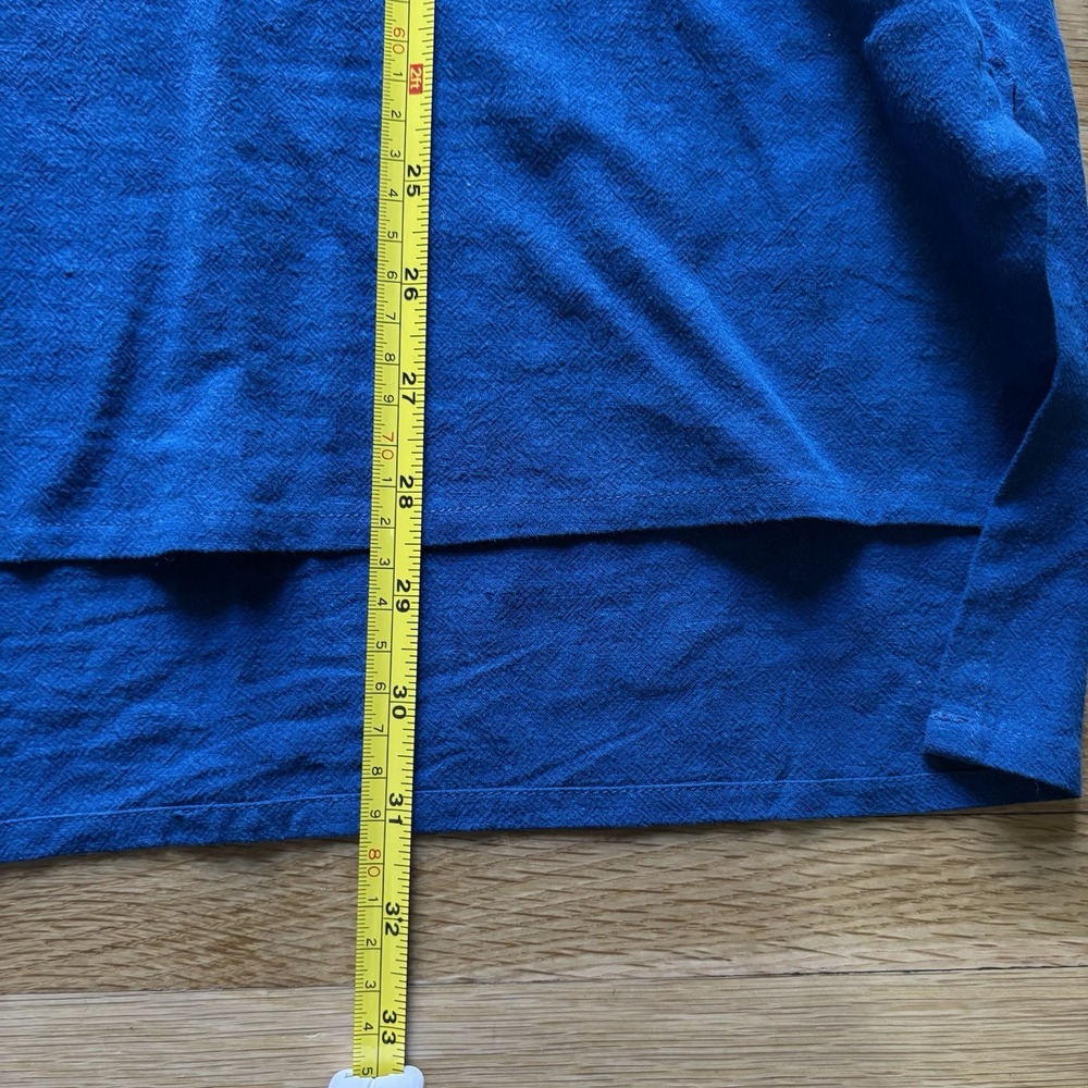 Poetry Deep Blue Button-Front Tunic - Picture 7 of 10